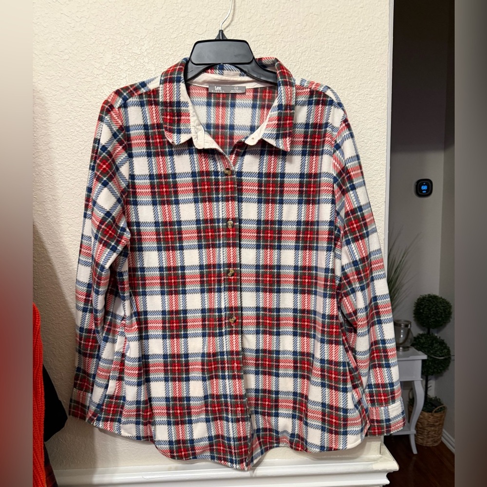 XL Lee Riders Fleece Flannel - Picture 8 of 8